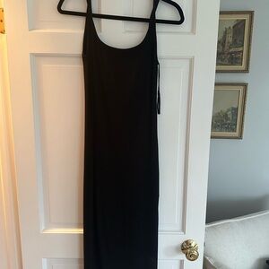 Velvet Elegant Black Maxi Dress